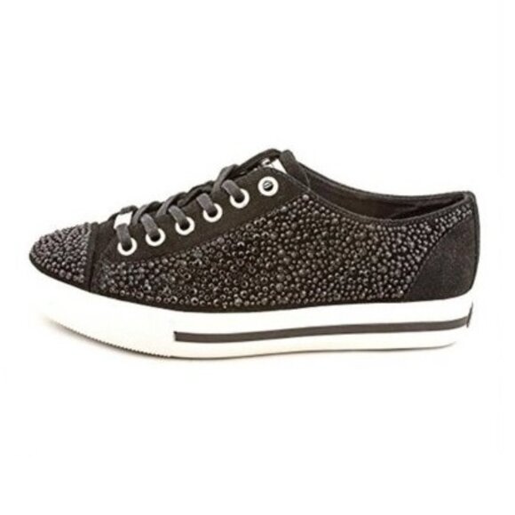 Coach Ian Suede Rhinestone Sparkling Platform Sneakers - 8 Women - Picture 1 of 11